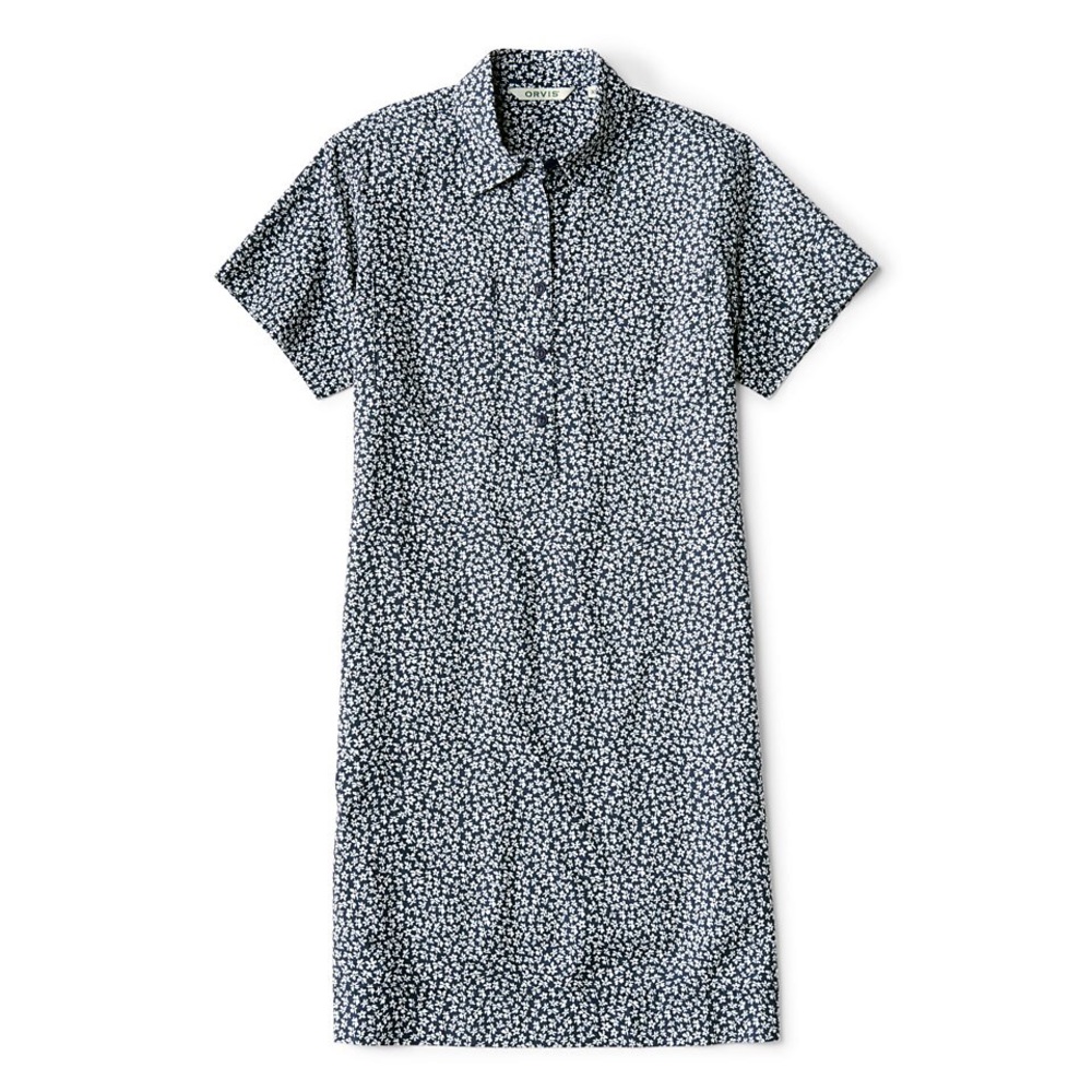 Orvis Floral Classic women summer dress. Camping style short shirtdress